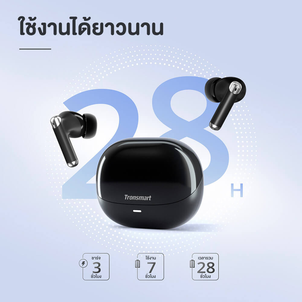 หูฟังไร้สาย TRONSMART SOUNFII R4 - สีดำ